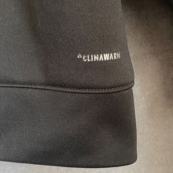 Adidas Climawarm Men’s Hoodie Size L Black & Gray Athletic Fit - Picture 11 of 11